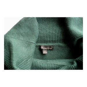 Shinestar Tops - Shine star Green Cowl-neck Ribbed long sleeve Shinestar Tops - Shine star Green Cowl-neck Ribbed long sleeve
